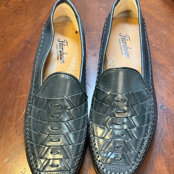 Florsheim Other - Florsheim Men's Black Woven Leather Slip-Ons